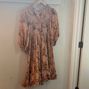 Timo Floral Dress Mauve - image 1